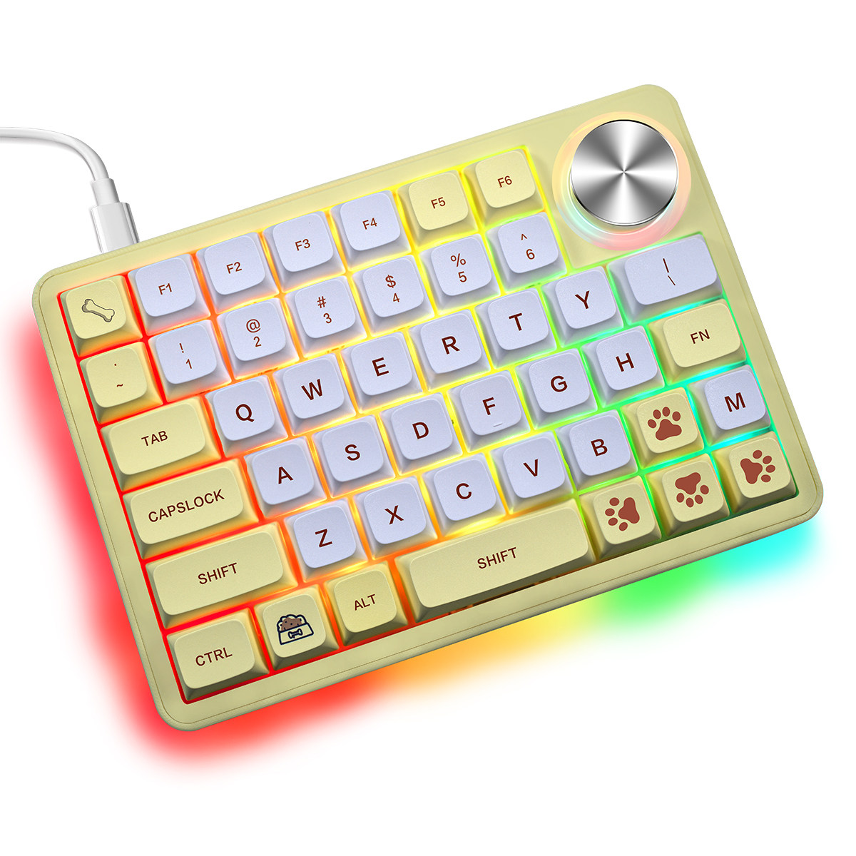 Gaming Keyboard Half - 片手メカニカルキーボード 左ハンドルキーボード RGB ホットスワップ 有線 ゲーミングミニパッド
