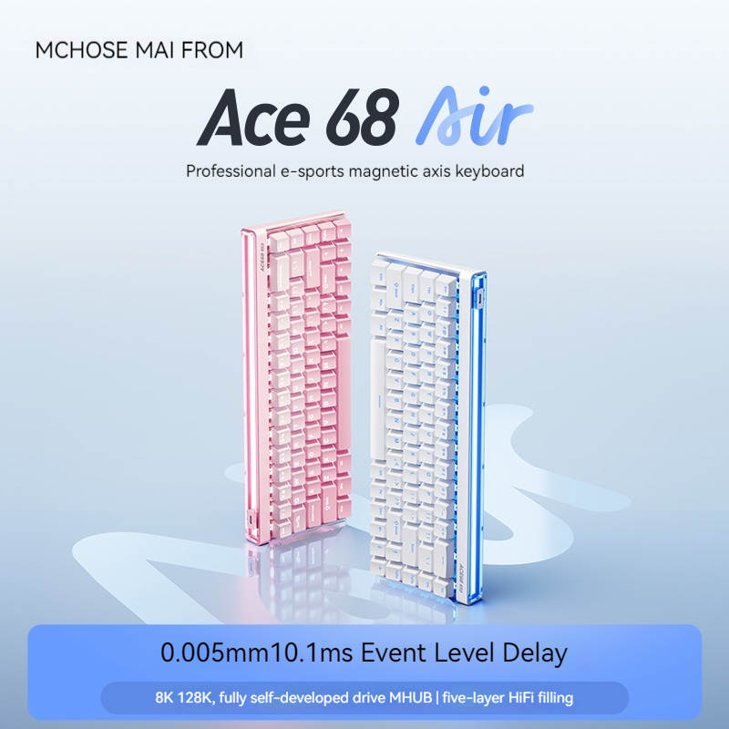 Gaming Keyboard Esports - Mchose Ace68 エア磁気軸メカニカルキーボード eスポーツ向け低遅延有線カスタマイズゲーミングキーボード オフィス用