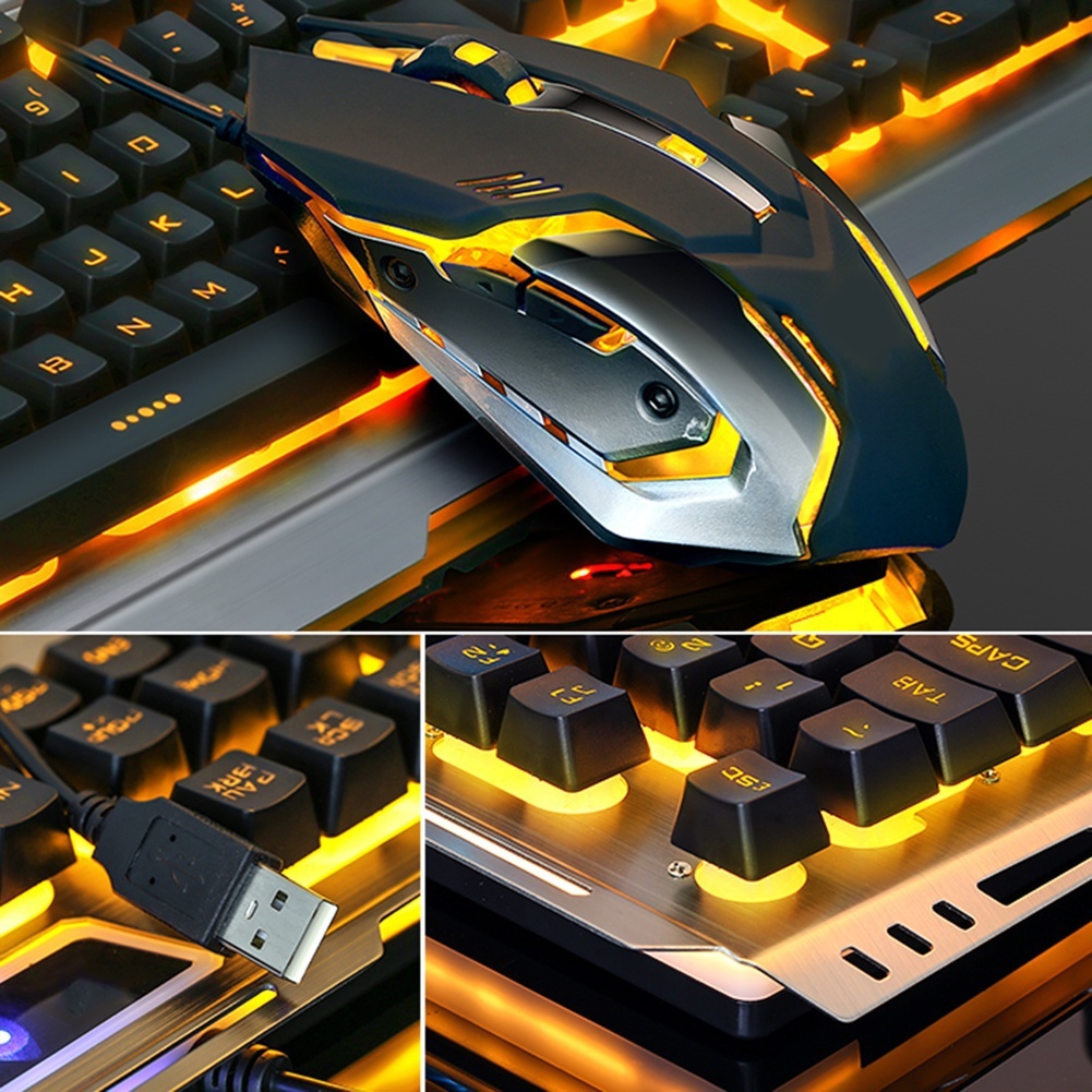 V1 USB 有線メカニカルゲーミングキーボードとマウスのコ - Gaming Keyboard Mouse Combo のレビューと価格