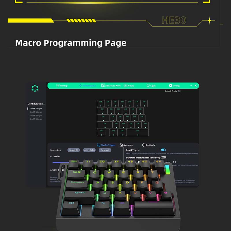HE30 メカニカルゲーミングキーボード 29キー 磁気スイ - Gaming Keyboard Esports のレビューと価格