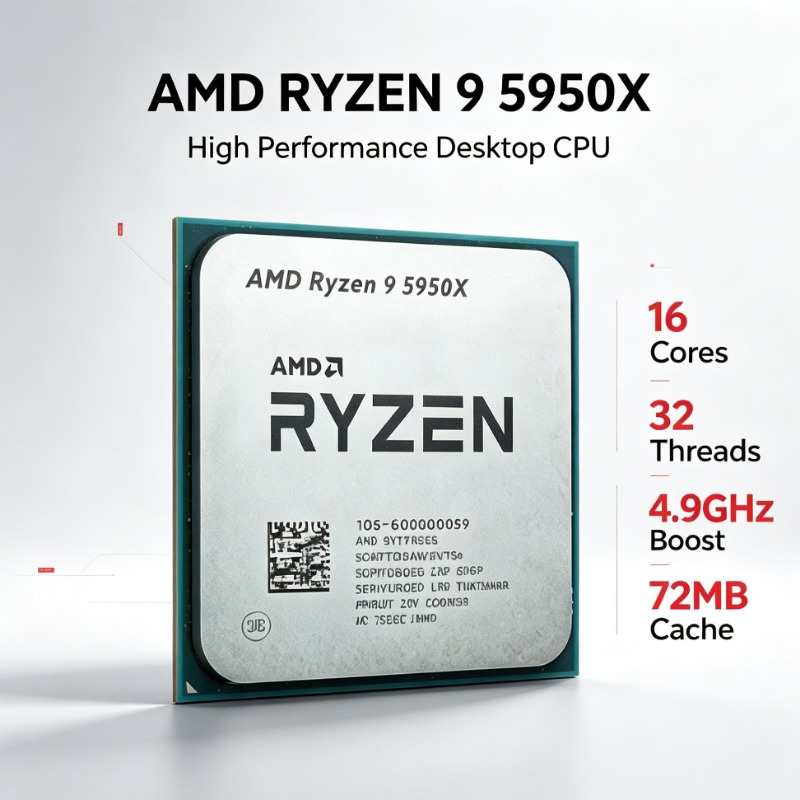 デスクトップコンポーネント CPU AMD R9 5950X - Amd Cpu Ryzen 9 のレビューと価格