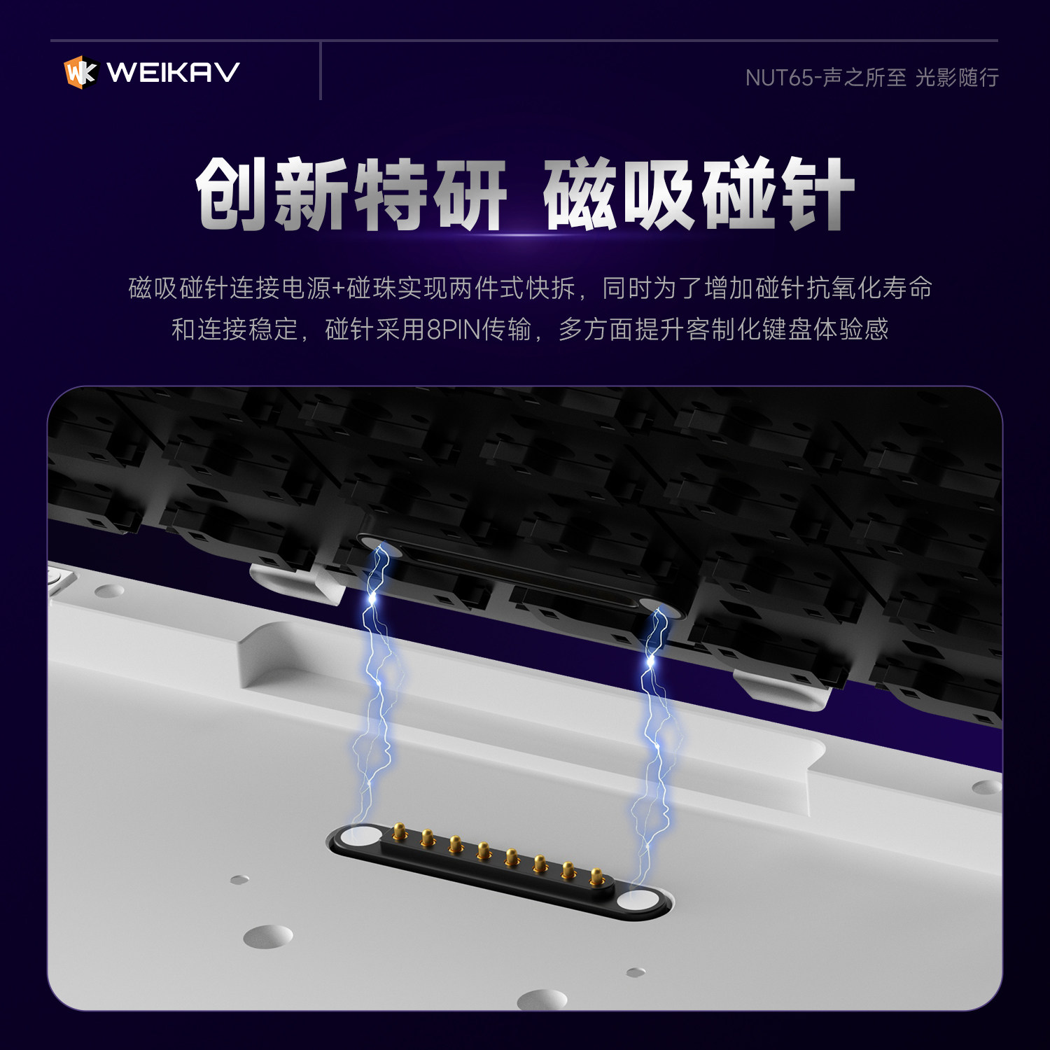 新しい Weikav Nut65 アルミメカニカルキーボード - Gaming Keyboard He のレビューと価格