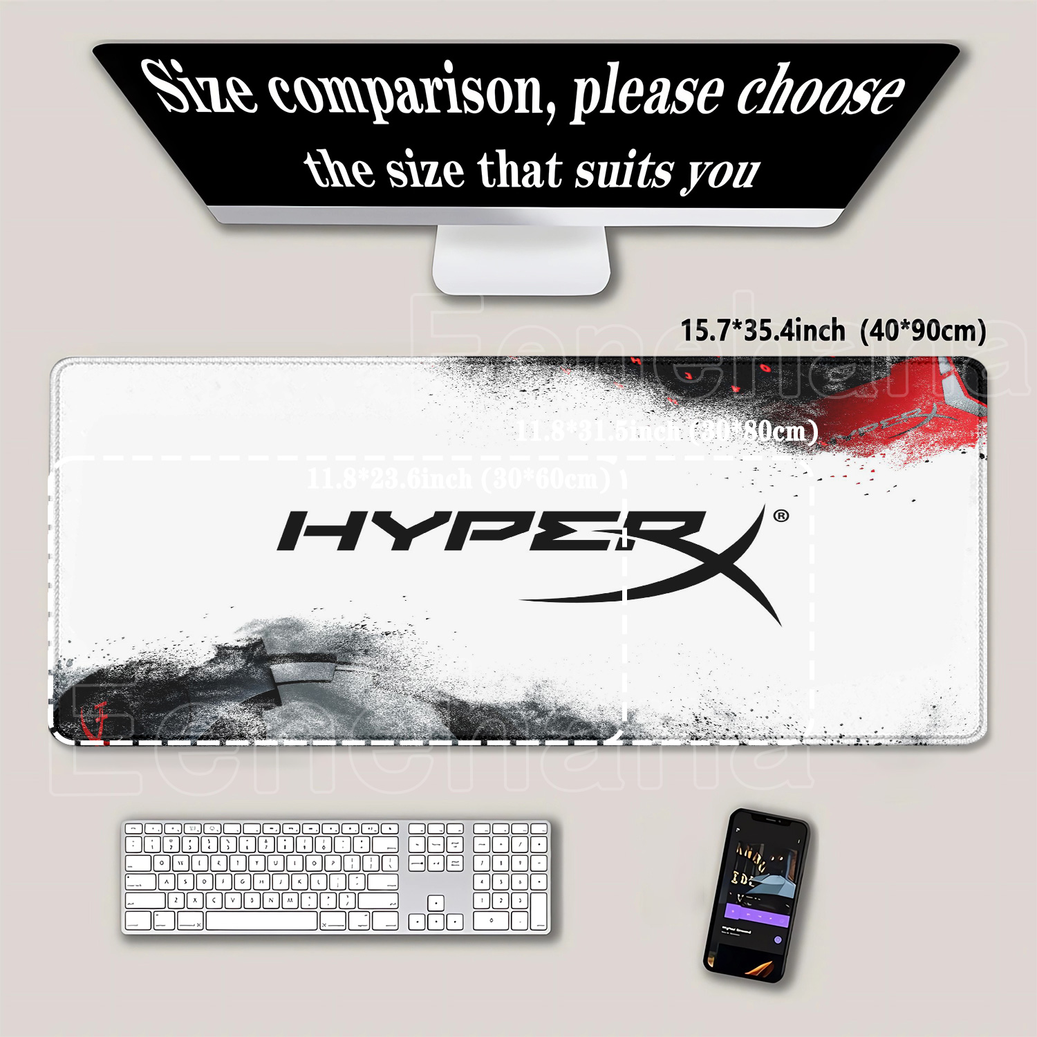 H-HyperX マウスパッド ラップトップ クール ゲーム - Gaming Keyboard Hyperx のレビューと価格