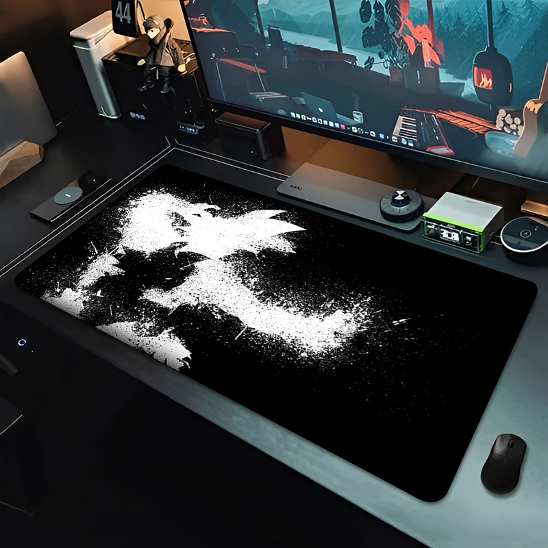DBZ ブラックアニメマウスパッドドラゴンボール大型 PC  - Gaming Keyboard He のレビューと価格