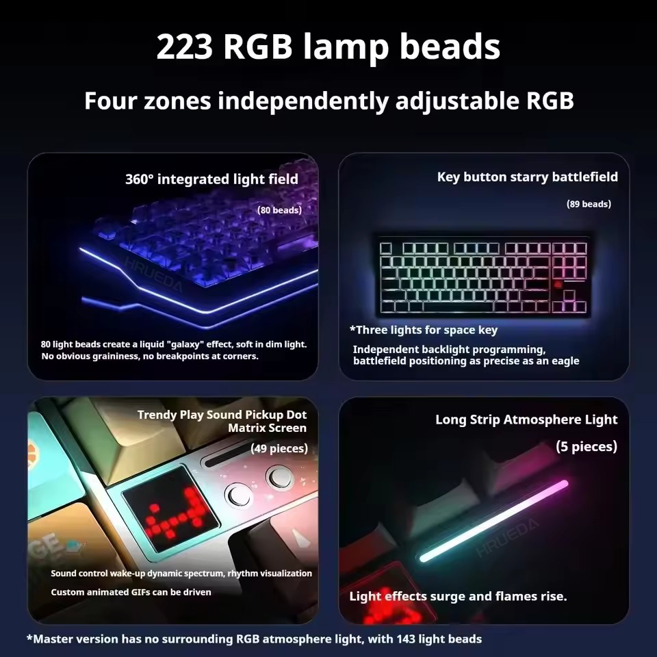 AULA F87 Pro V2 ワイヤレスメカニカルキーボー - Gaming Keyboard He のレビューと価格
