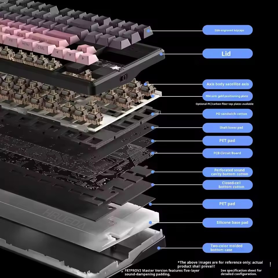 AULA F87 Pro V2 ワイヤレスメカニカルキーボー - Gaming Keyboard He のレビューと価格
