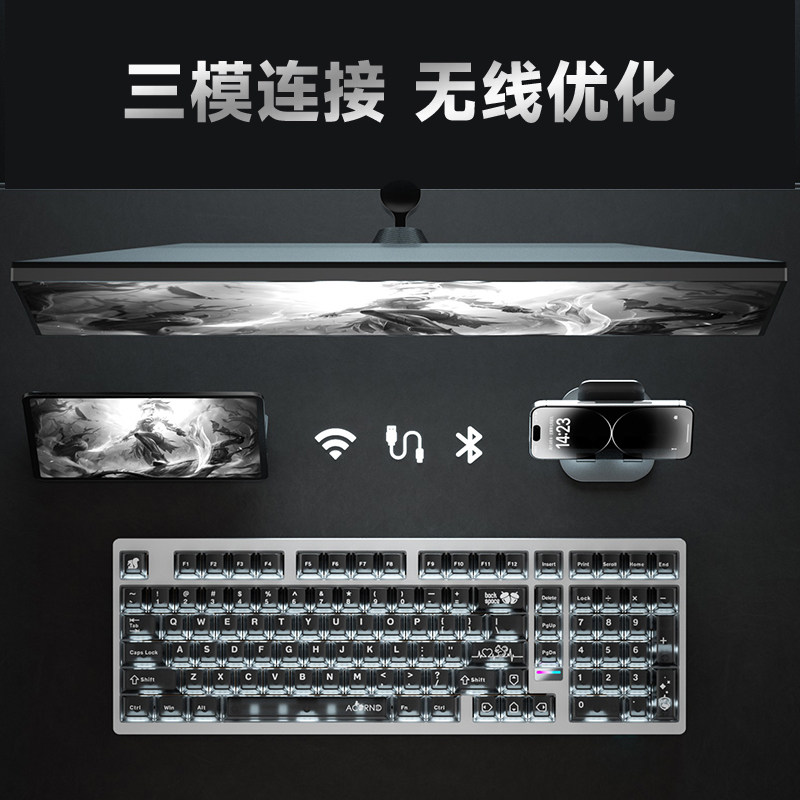 Weika Max102 アルミケースワイヤレスメカニカルキ - Gaming Keyboard He のレビューと価格