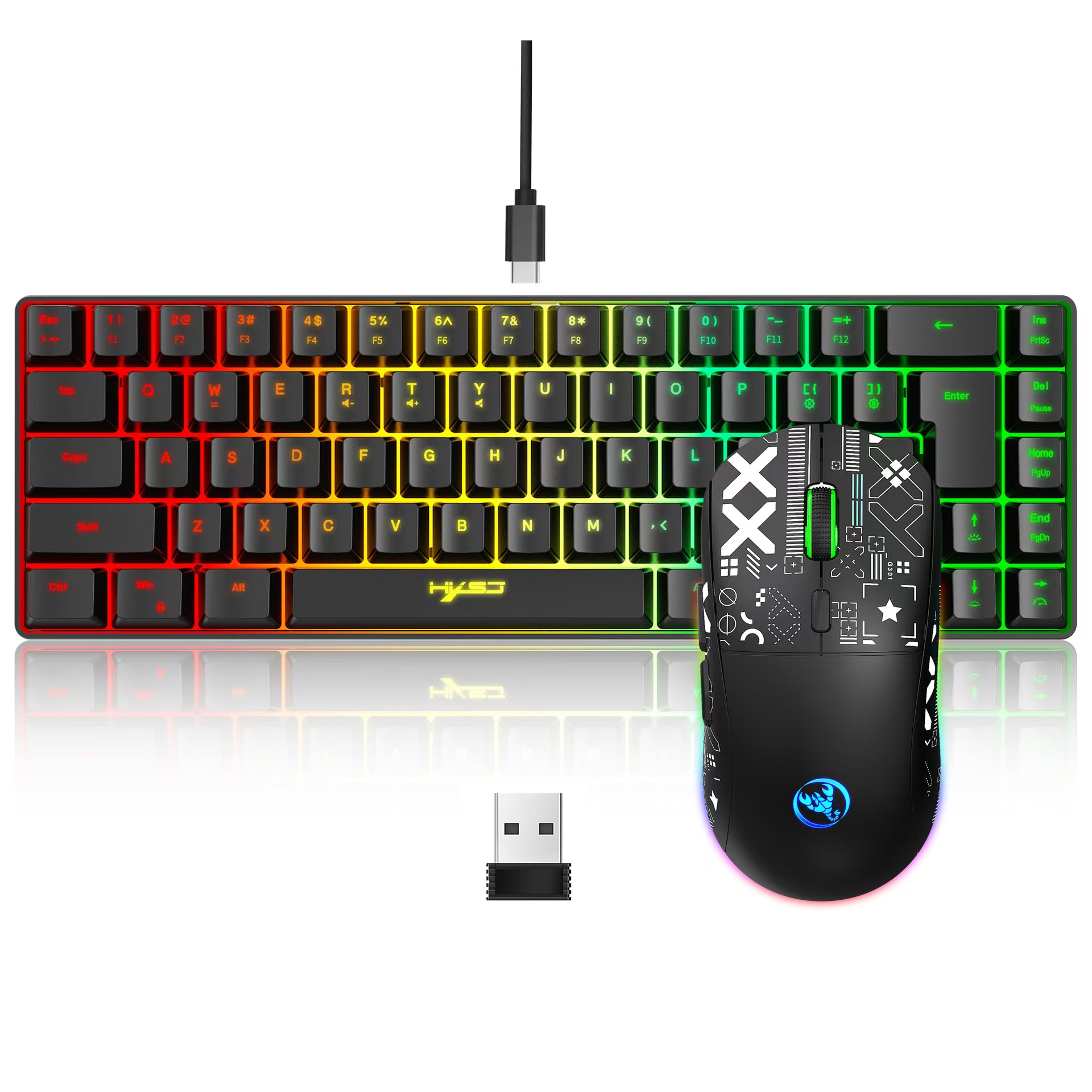 ゲーム用キーボードとマウスのセット,ゲーマー,白いキーボード - Keyboard Mouse Bundle Gaming のレビューと価格