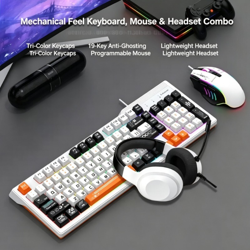 K8pro 3 in 1 ゲーミングコンボ 有線キーボード・ - Gaming Keyboard And Mouse Combo のレビューと価格