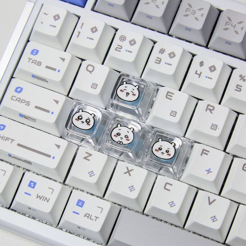 Chiikawa 4 個手作り透明 PC バックライト付きパ - Gaming Keyboard He のレビューと価格