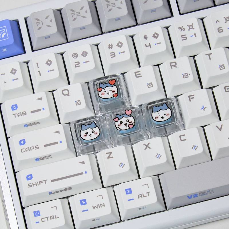 Chiikawa 4 個手作り透明 PC バックライト付きパ - Gaming Keyboard He のレビューと価格