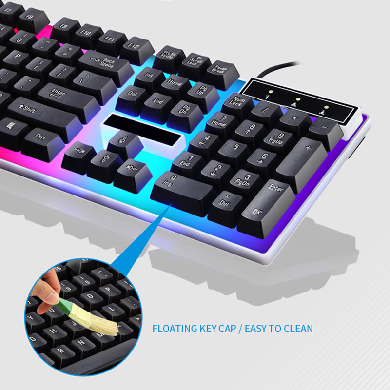 RGBゲーミングキーボードとマウスキット,ゲーマーキーボード - Gaming Keyboard Mouse Combo のレビューと価格