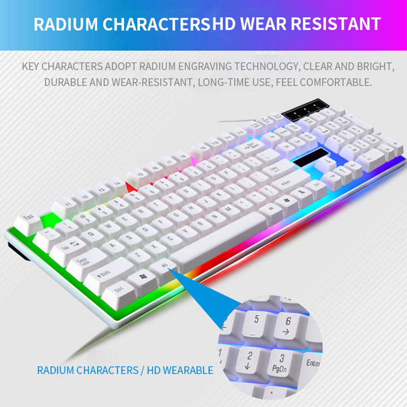 RGBゲーミングキーボードとマウスキット,ゲーマーキーボード - Gaming Keyboard Mouse Combo のレビューと価格