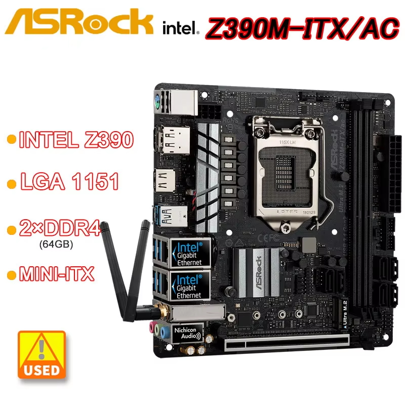 Asrock Z390M-ITX/AC Mini-ITX マ - Intel Cpu Core I9 のレビューと価格