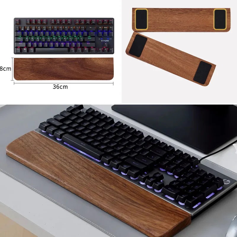 無垢材キーボードパームレストマウスパッド手首サポートゲーミン - Gaming Keyboard Mouse Combo のレビューと価格