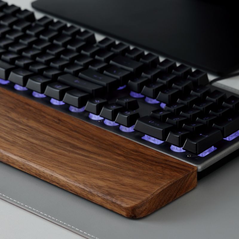 無垢材キーボードパームレストマウスパッド手首サポートゲーミン - Gaming Keyboard Mouse Combo のレビューと価格