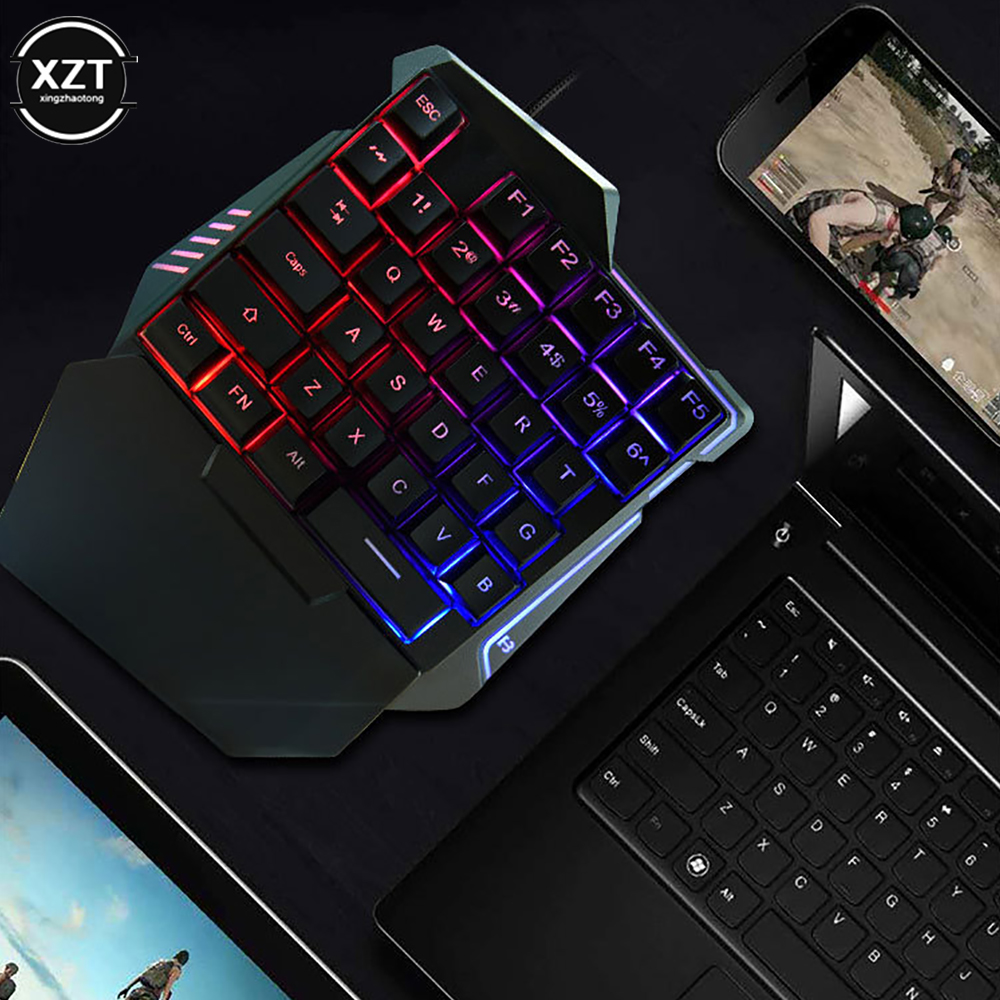 Hantom-ゲームキーボードG7,シングルUSB,超薄型, - Gaming Keyboard Half のレビューと価格