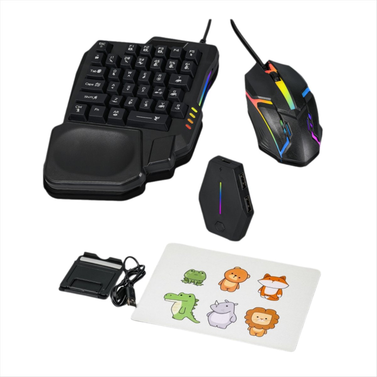 ★ ▲   35キー人間工学RGBゲーミングキーボード+キー - Gaming Keyboard And Mouse Combo のレビューと価格