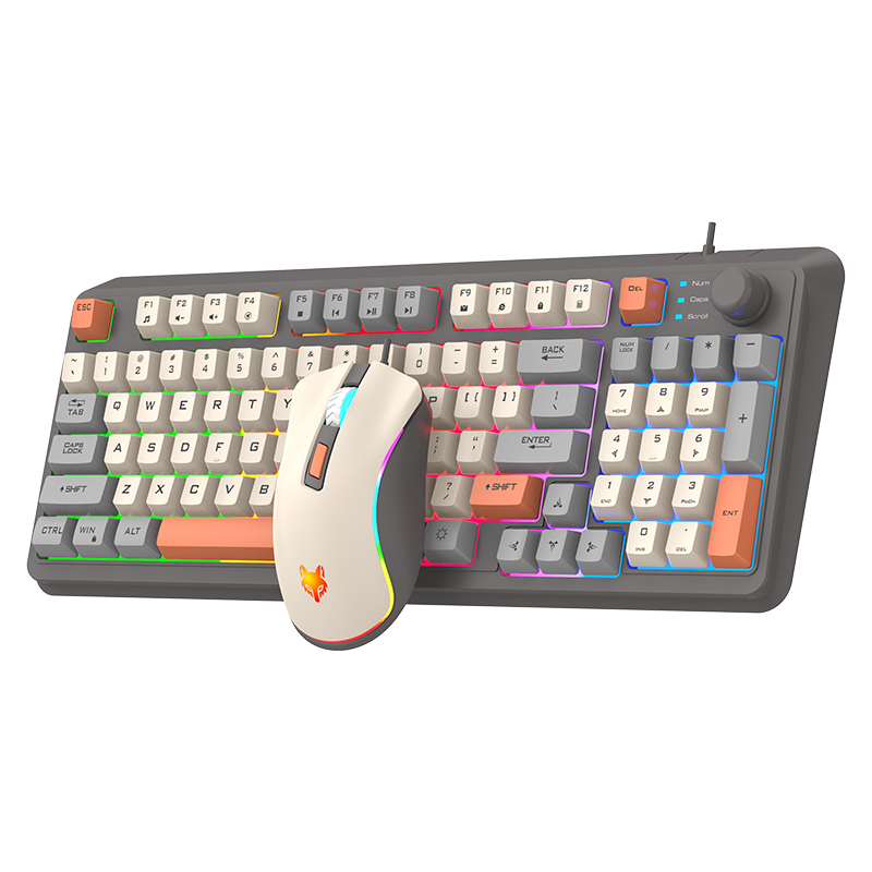 USBケーブル付きキーボードとマウスのセット,照明付き,デス - Gaming Keyboard Mouse Combo のレビューと価格