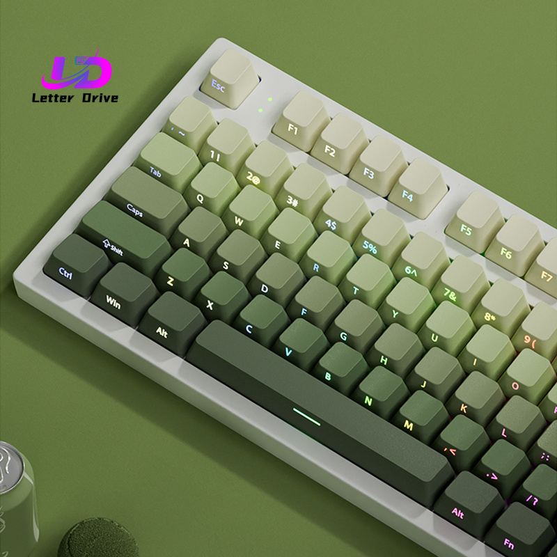 135キー チェリープロファイル グリーングレープキーキャッ - Gaming Keyboard Typewriter のレビューと価格