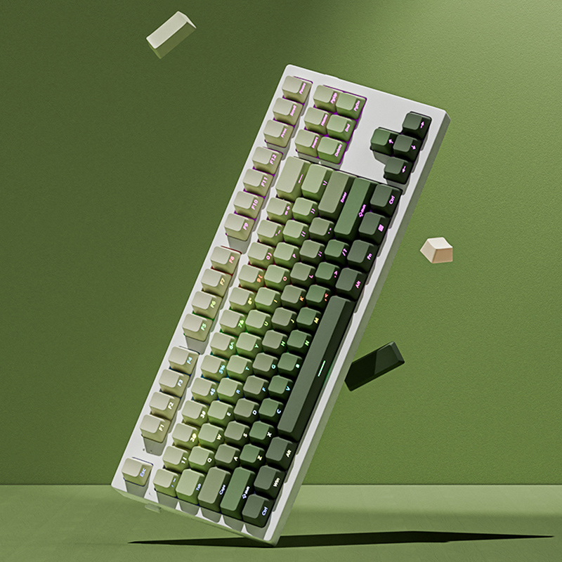 135キー チェリープロファイル グリーングレープキーキャッ - Gaming Keyboard Typewriter のレビューと価格