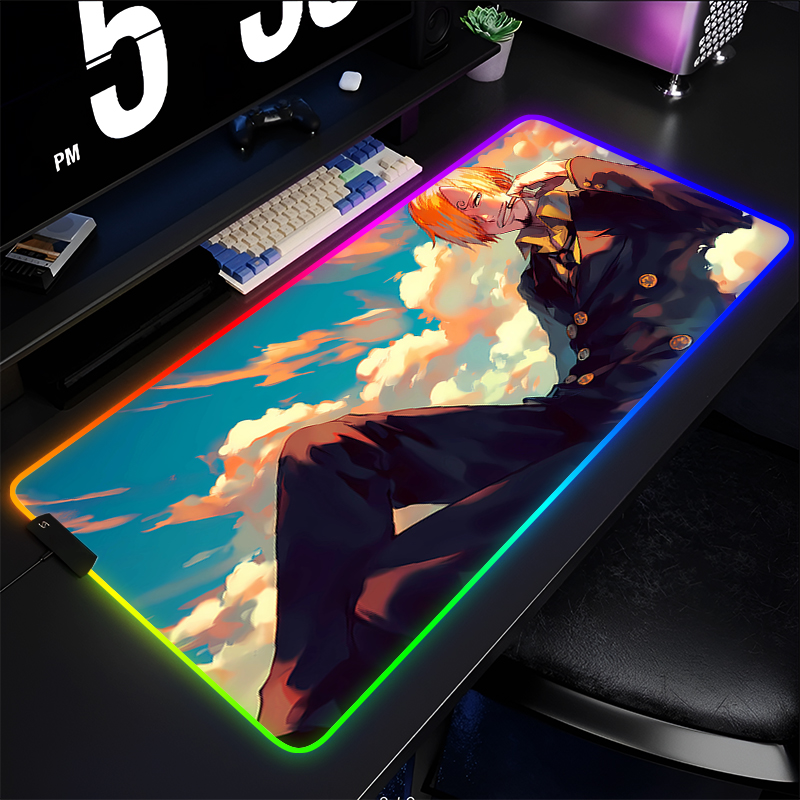 RGB アニメマウスパッドワンピースサンジプロフェッショナル - Gaming Keyboard Esports のレビューと価格