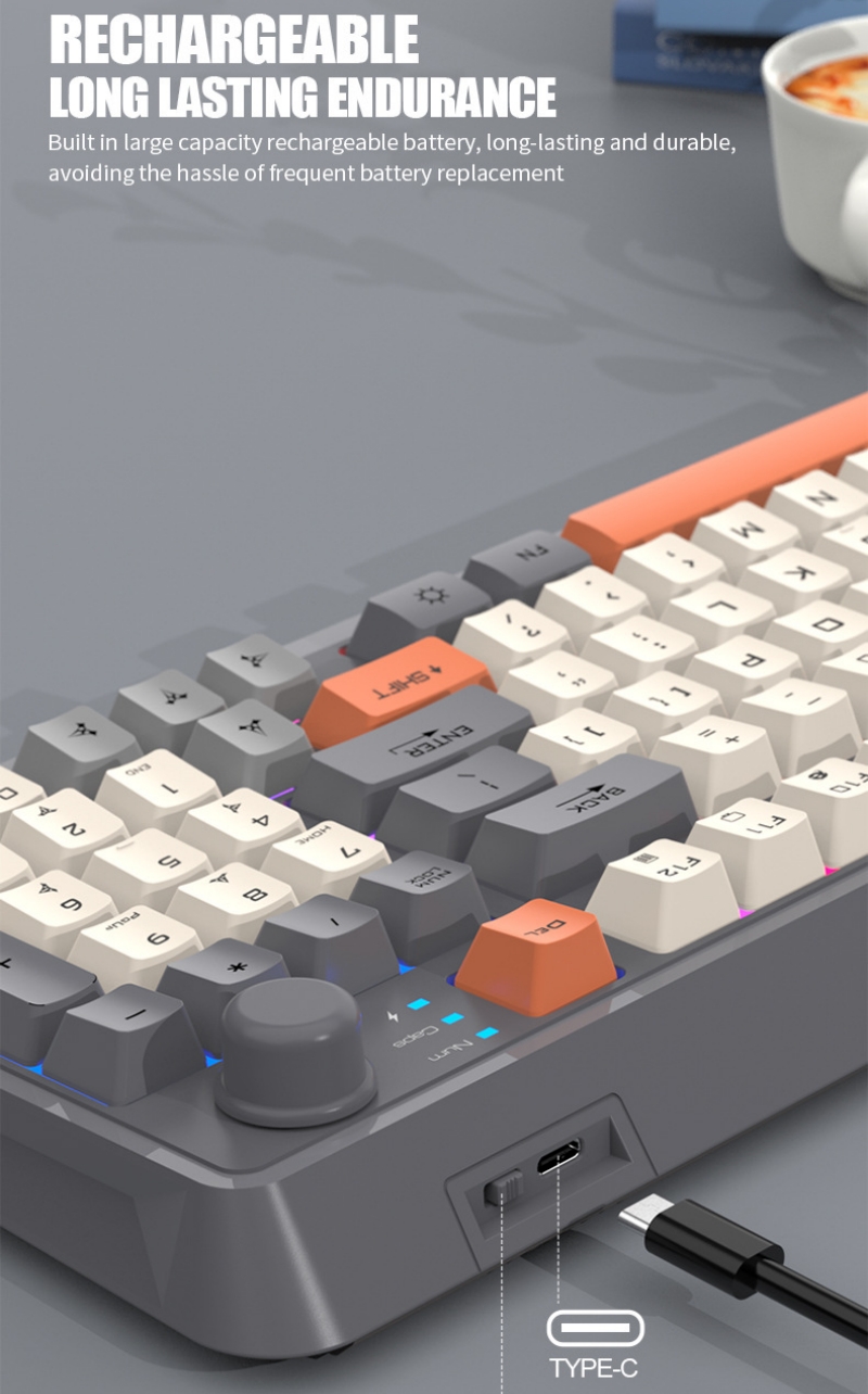 ワイヤレスキーボード スペイン語 ロシア語 アラビア語 韓国 - Gaming Keyboard Mouse Combo のレビューと価格