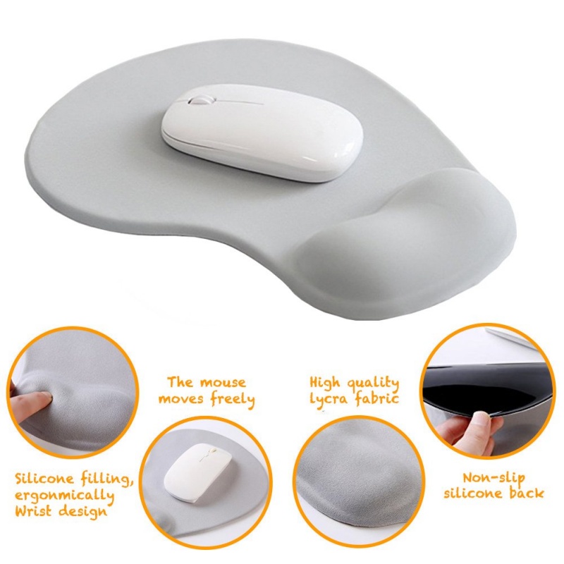 人間工学に基づいたマウスパッドシリコンマウスパッドリストレス - Keyboard Mouse Bundle Gaming のレビューと価格
