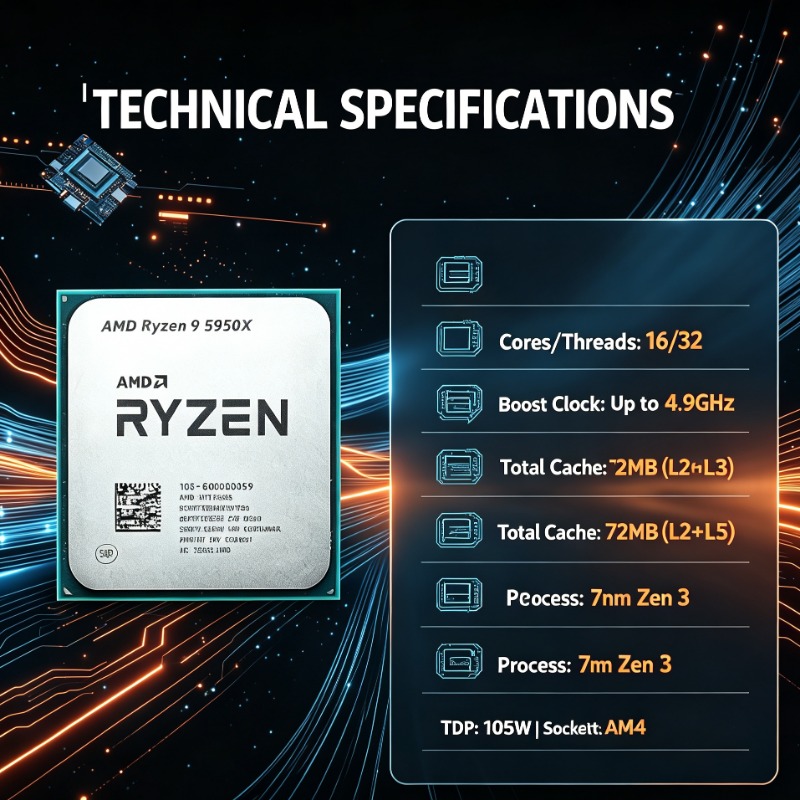 16コア デスクトップCPU AMD Ryzen 9 595 - Amd Cpu Ryzen 9 のレビューと価格